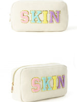 Load image into Gallery viewer, Corduroy Letter Print Makeup Bag Women S5P728
