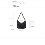 Load image into Gallery viewer, Polka Dot Tote Bucket Bag Canvas Bow Shoulder Bag N6F046