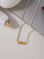Load image into Gallery viewer, Titanium Steel Cubic Zirconia Pendant Necklace Women N6D500