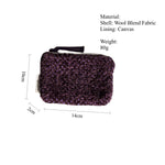 Load image into Gallery viewer, Coarse Knit Wool Pouch Organizer S5P348