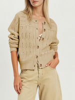 Load image into Gallery viewer, Casual Button Front Cardigan Knit Sweater Women N6H290