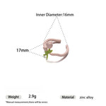 Load image into Gallery viewer, 3D Floral Drop Ring Cute Irregular Stackable Enamel S5P883