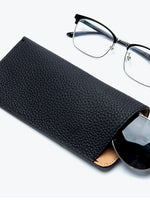 Load image into Gallery viewer, Genuine Leather Ultra Thin Sunglasses Sleeve N6B203