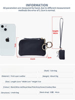 Load image into Gallery viewer, Genuine Leather Neck Coin Card Key Pouch Women N6B219