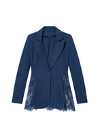 Load image into Gallery viewer, Lace Trim Slim Fit Blazer Women N6C118