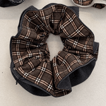 Load image into Gallery viewer, Womens Plaid Fabric Scrunchie N6K031