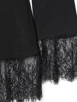 Load image into Gallery viewer, Lace Patchwork Waist Slim Blazer Women Black White N5A485