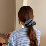 Load image into Gallery viewer, Velvet Polka Dot Scrunchy Women Retro Hair Tie S5P765