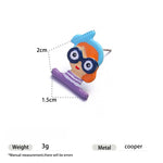 Load image into Gallery viewer, Enamel Drop Earrings Women Hand Painted Copper S5P879