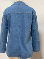 Load image into Gallery viewer, Women's Denim Blazer Jacket Casual Blue N6D066