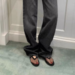 Load image into Gallery viewer, Rhinestone Mesh One-Strap Ballet Flats Round Toe N6G250