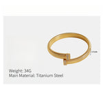 Load image into Gallery viewer, Linear Fluted Bangle Titanium Steel Channel-Set S5P096