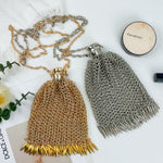 Load image into Gallery viewer, Retro Gold Metal Mesh Phone Purse Crossbody N6E028