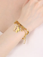 Load image into Gallery viewer, Layered Openwork Heart Bracelets Stainless Steel Women N6D524
