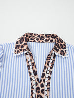 Load image into Gallery viewer, V Neck Puff Sleeve Chiffon Top Women N6B101