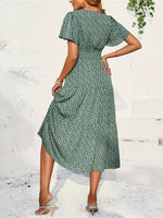 Load image into Gallery viewer, Multi Ruffle Sleeve Long Floral Smock Dress Women N5A972