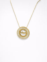 Load image into Gallery viewer, MOM Zircon Heart Pendant Necklace N6D522