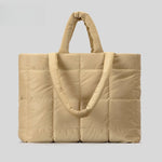 Load image into Gallery viewer, Diamond Quilted Puffer Tote Bag Women S5P807
