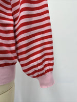 Load image into Gallery viewer, Backless Color Block Stripe Oversized Knit Pullover N6G185