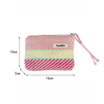 Load image into Gallery viewer, Woven Stripes Cosmetic Pouch Women Travel S5P875
