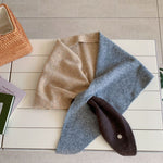 Load image into Gallery viewer, Color-Block Patchwork Triangle Scarf Shawl Women N6H310