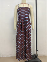 Load image into Gallery viewer, Polka Dot Pleated Midi Dress Sweet Spaghetti Strap N6F030
