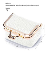 Load image into Gallery viewer, Genuine Leather Mini Coin Purse Jewelry Pouch N6B191