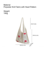 Load image into Gallery viewer, Vintage Heart Openwork Crochet Tote Bag Women N6C058
