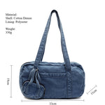 Load image into Gallery viewer, Classic Denim Tote Bag High-Capacity Shoulder Carry S5P291