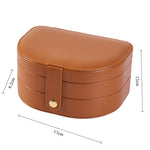 Load image into Gallery viewer, Multi Layer Leather Jewelry Organizer Box Storage S5P833