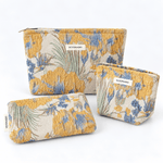 Load image into Gallery viewer, Womens Floral Textured Polyester Cosmetic Bag N6K113