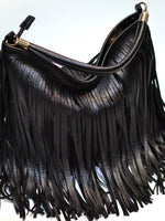 Load image into Gallery viewer, Soft Leather Double-Sided Fringe Tote Bag Women N6C222