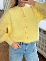 Load image into Gallery viewer, Candy Color Mohair like Cardigan Women N5A508