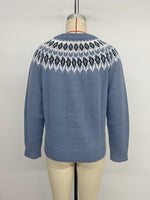 Load image into Gallery viewer, Round Neck Long Sleeve Pullover Sweater N6H306