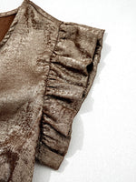 Load image into Gallery viewer, Ruffle Hem Round Neck Tank Top Women N6B099