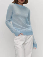 Load image into Gallery viewer, Sheer Cropped Cardigan Candy Tones Ultra Light N5Z264