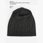 Load image into Gallery viewer, Double Layer Cotton Rhinestone Beanie Women N6H227