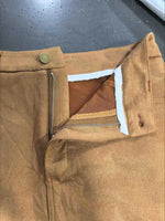 Load image into Gallery viewer, Retro Fringe Suede Panel Skirt Women Brown N6C107