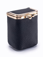 Load image into Gallery viewer, Genuine Leather Pebble Frame Purse Lipstick Organizer N6B197