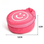 Load image into Gallery viewer, Round Embroidery Makeup Key Card Pouch Women Portable S5P860