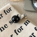 Load image into Gallery viewer, Luxury Rhinestone Pearl Saturn Duckbill Hair Clip N6H194