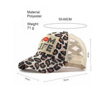 Load image into Gallery viewer, Leopard Appliqué Baseball Cap Wide Brim Sun Hat N6G208