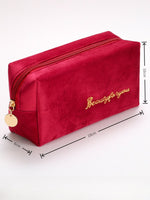 Load image into Gallery viewer, Velvet Makeup Pouch Portable Cosmetic Organizer Women N6B113