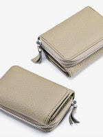 Load image into Gallery viewer, Tri-Fold Genuine Leather Mini Wallet Women N6B220