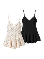Load image into Gallery viewer, Polka Dot Short Slip Dress Women N6C263