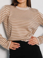 Load image into Gallery viewer, Color Block Stripe Sweater Women Multiple Colors N5A502