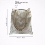 Load image into Gallery viewer, Cut-out Embroidery Fine Strap Canvas Shoulder Bag N6F181