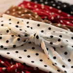 Load image into Gallery viewer, Polka Dot Headband Wide Elastic Bow Hairband Retro N6F073