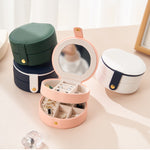 Load image into Gallery viewer, Portable Multi layer Jewelry Organizer Box Travel S5P832