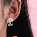 Load image into Gallery viewer, Enamel Drop Earrings Women Hand Painted Copper S5P879